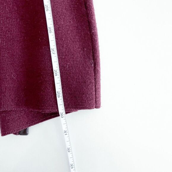 Talbots Women Cardigan Sweater Open Front  Merino Two Tone Red Small - Picture 3 of 7